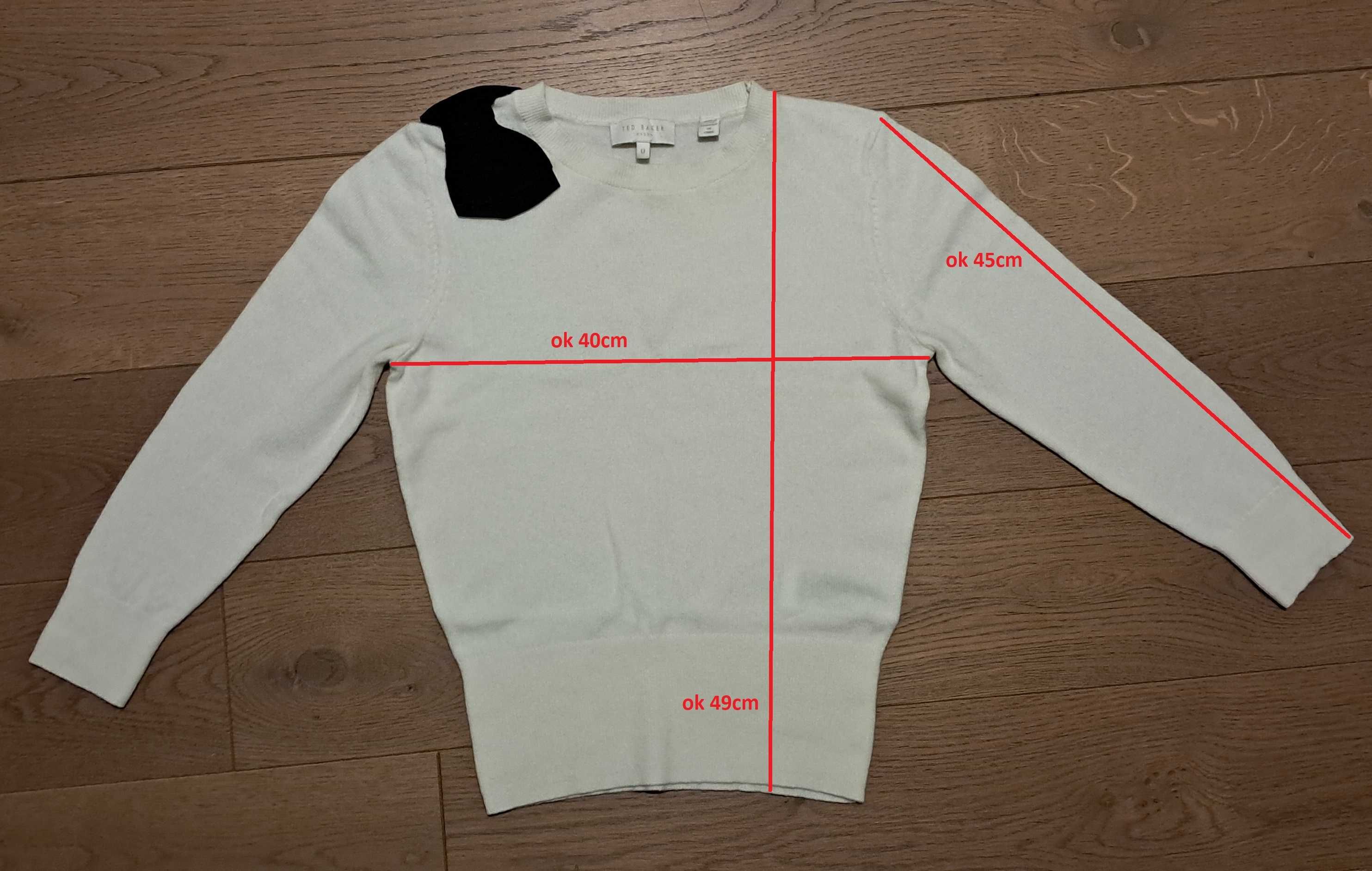 Sweter, sweterek z kokardą, Ted Baker, 0