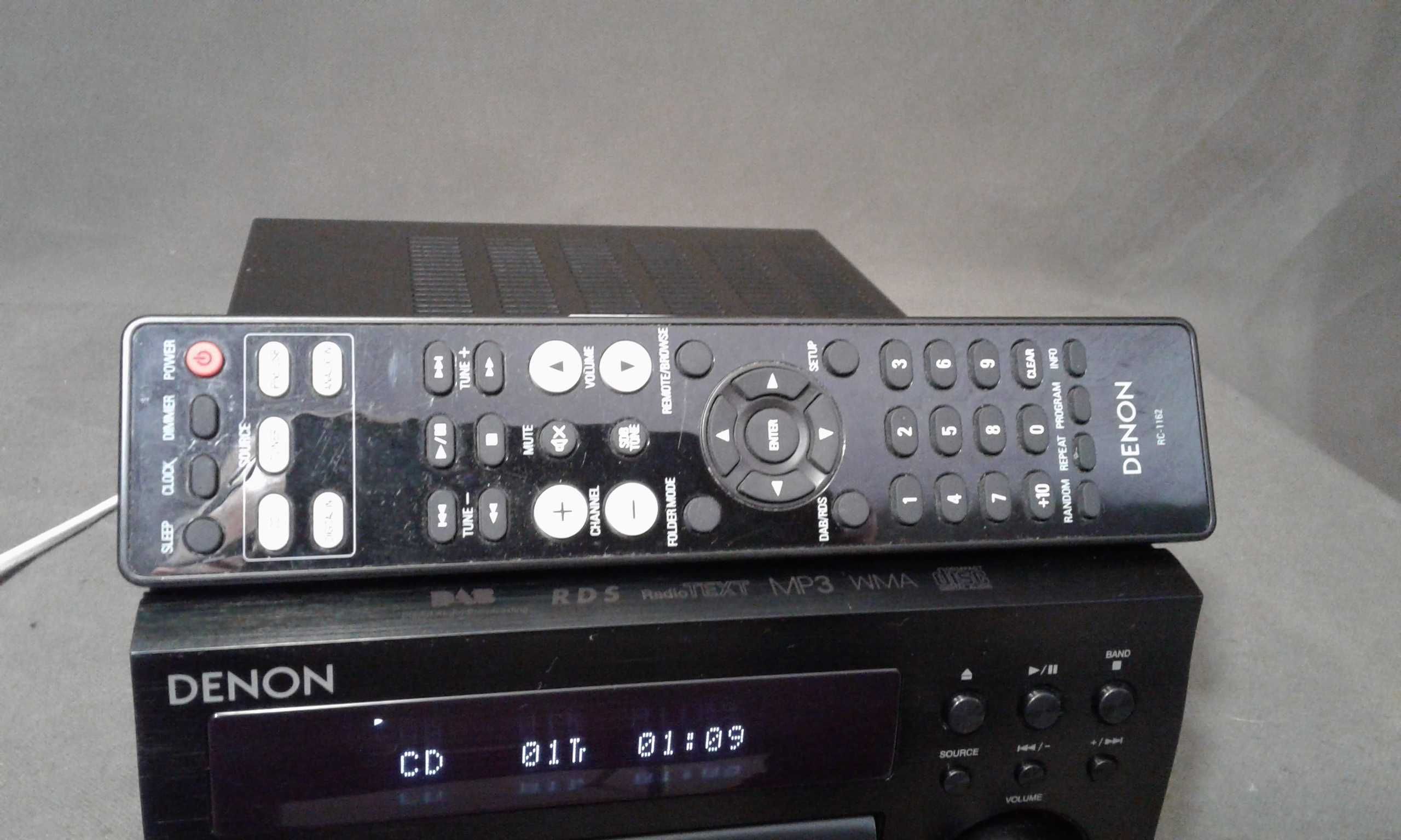 DENON RCD-40DAB,pilot, mini wieża stereo
