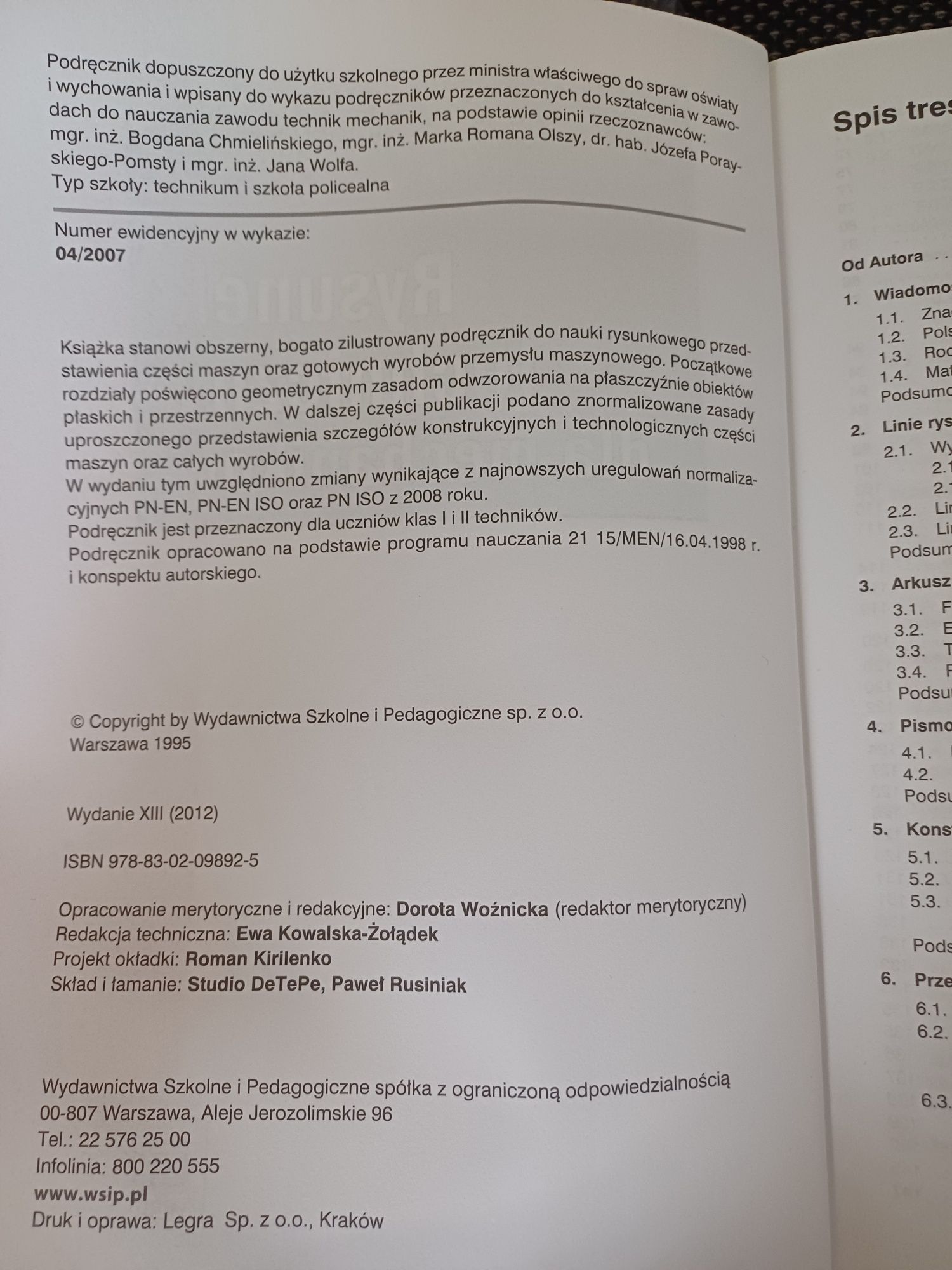 Rysunek techniczny dla mechaników