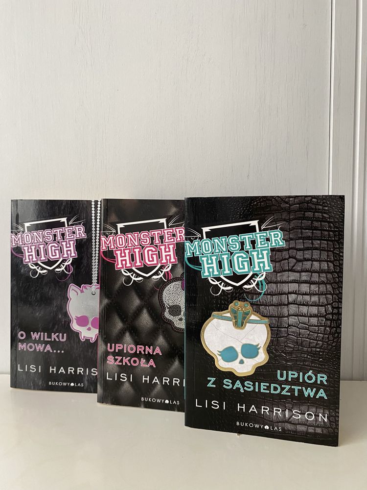 Komplet książek Monster High 1 2 3 Lisi Harrison książka