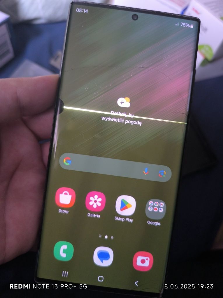 Samsung Galaxy s22 ultra - uszkodzony.