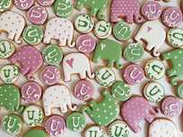 Baby Shower - CIASTKA LUKROWANE - podziękowania, urodziny, chrzciny
