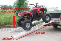 NAJAZY ALUMINIOWE składane najazdy pasy 680kg ,quad motor kosiarka