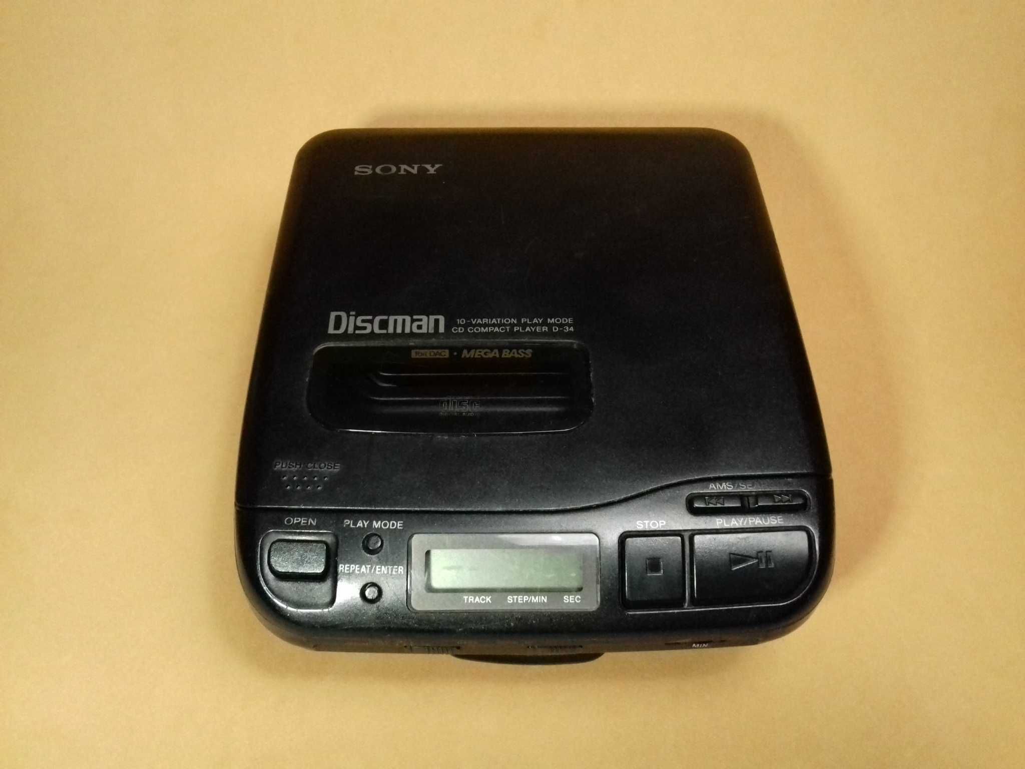 SONY Discman, CD Compact Player D-34 + CPM-M300