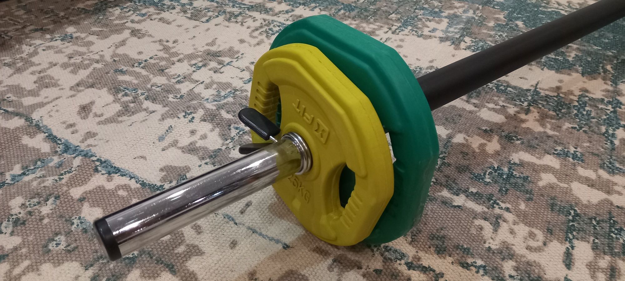 Kit Set Pump - barra com discos musculação