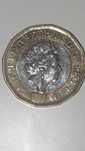 Moeda One Pound de 2016.