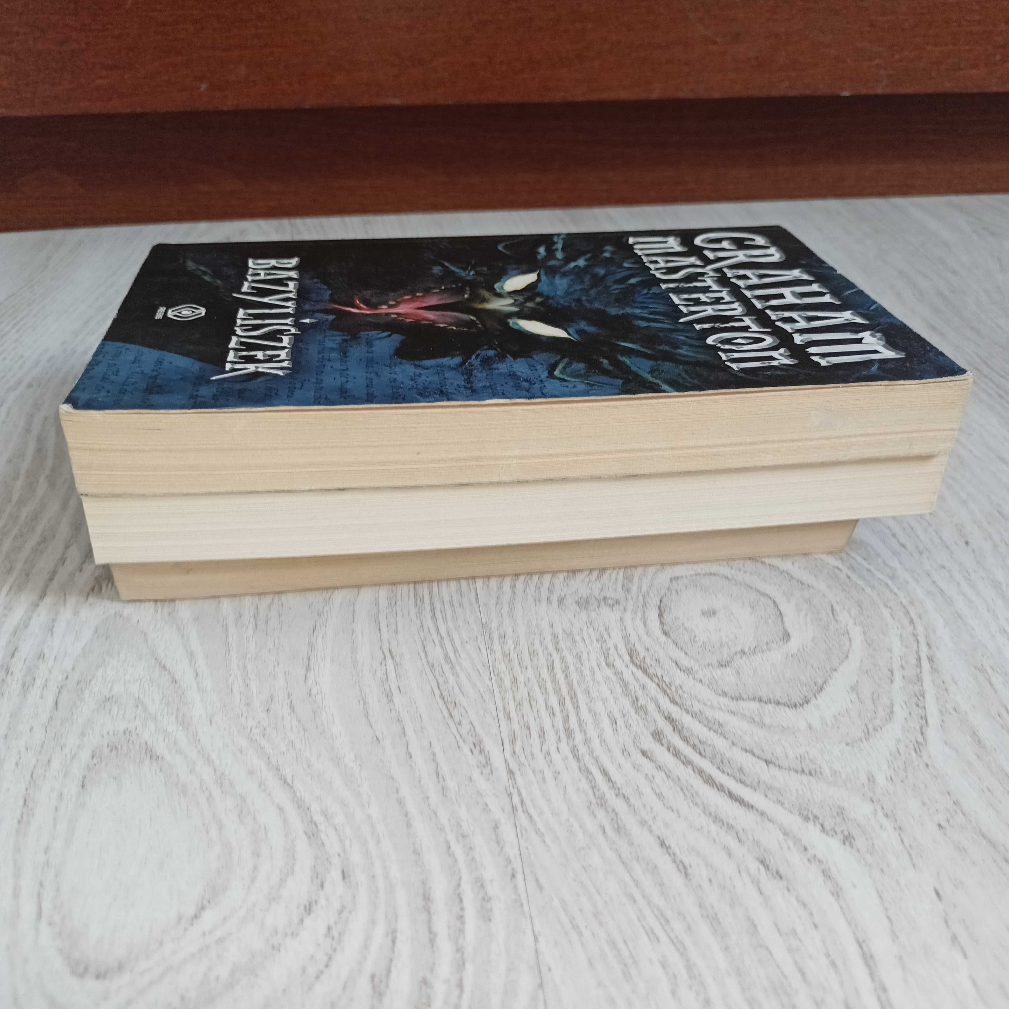 3x Graham Masterton Bazyliszek + Noc gargulców + GRATIS Ikon