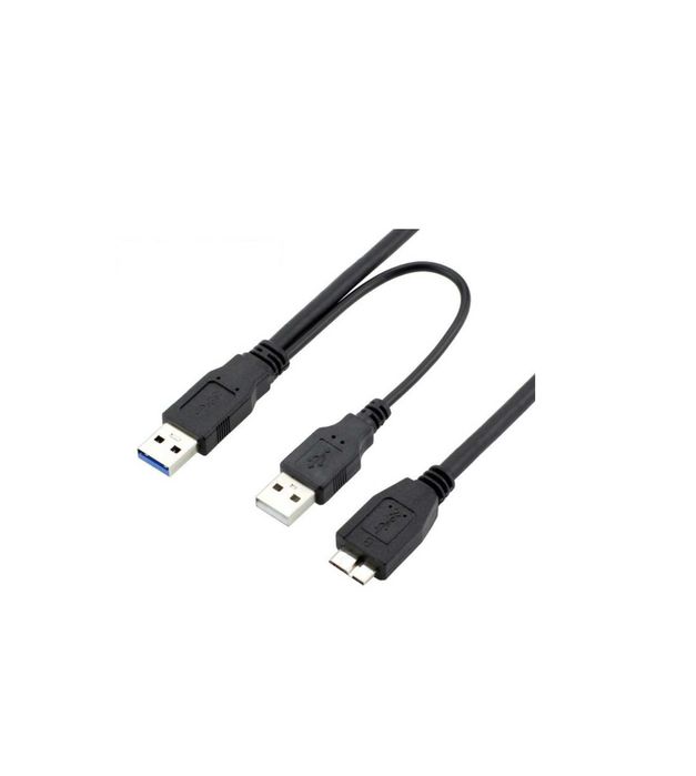 Кабель micro USB / USB + доп. питание для внешнего жесткого диска HDD