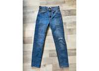 Spodnie dżinsowe rurki jeansy z wysokim stanem rurki Pull&Bear XS 34