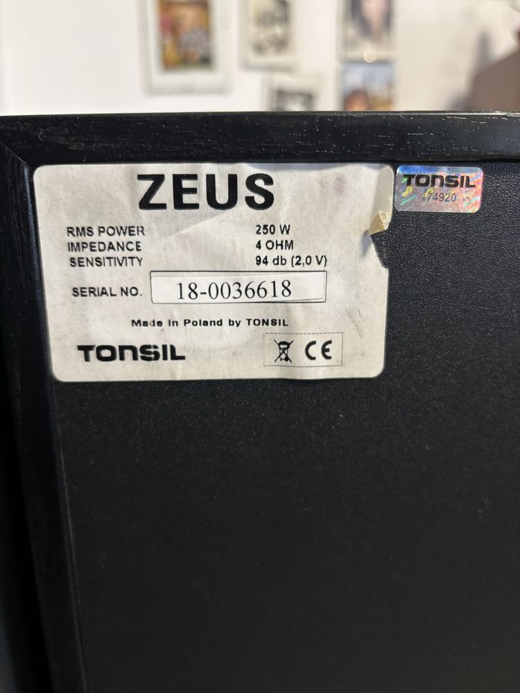 Głośniki Tonsil Zeus + Wzmacniacz NAD c370