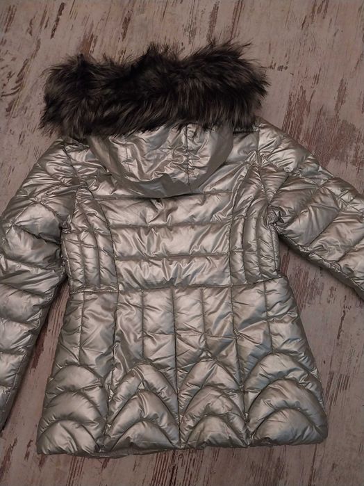Kurtka srebrna damska.
