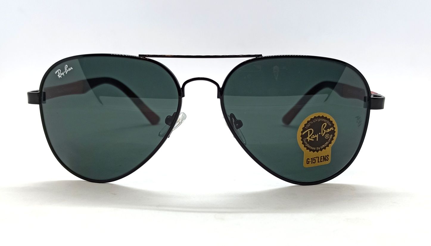 Ray Ban очки капли мужские линзы черные стекло в черном металле