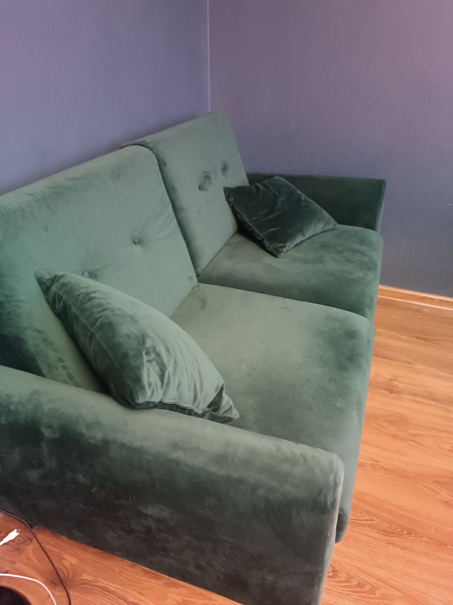 Sofa 2 osobowa butelkowa zieleń
