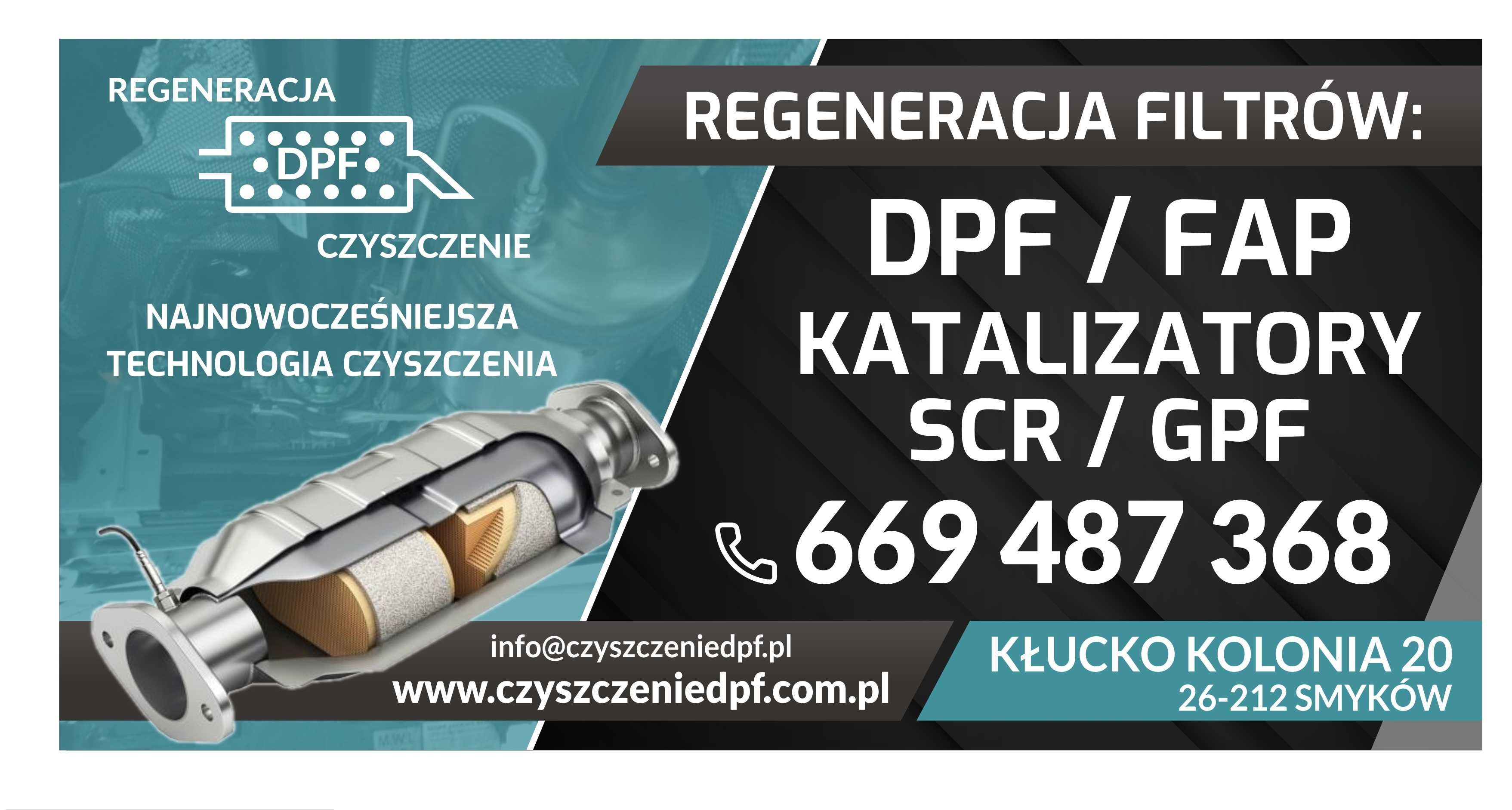 Regeneracja/Czyszczenie filtrów DPF / FAP / KAT