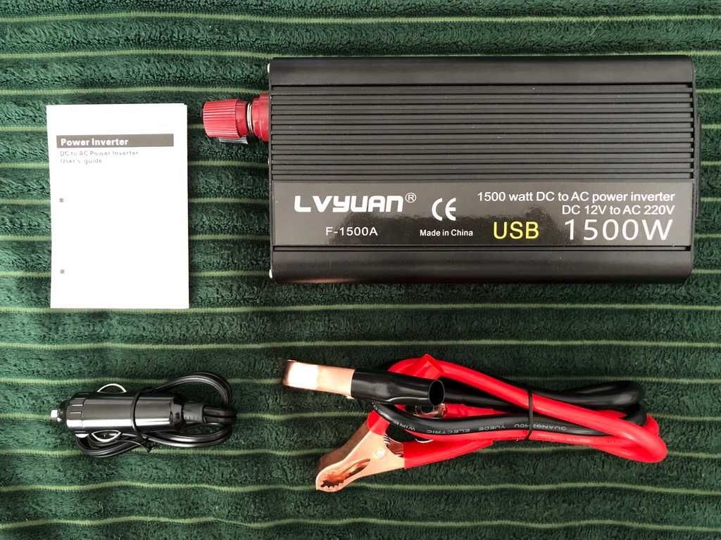 Інвертор 750 Вт Lvyuan F-1500A LED (з індикатором заряду акумулятора)
