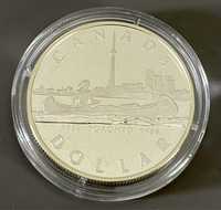 Srebrny Dolar 150 lat Toronto 1984 canue/kanu