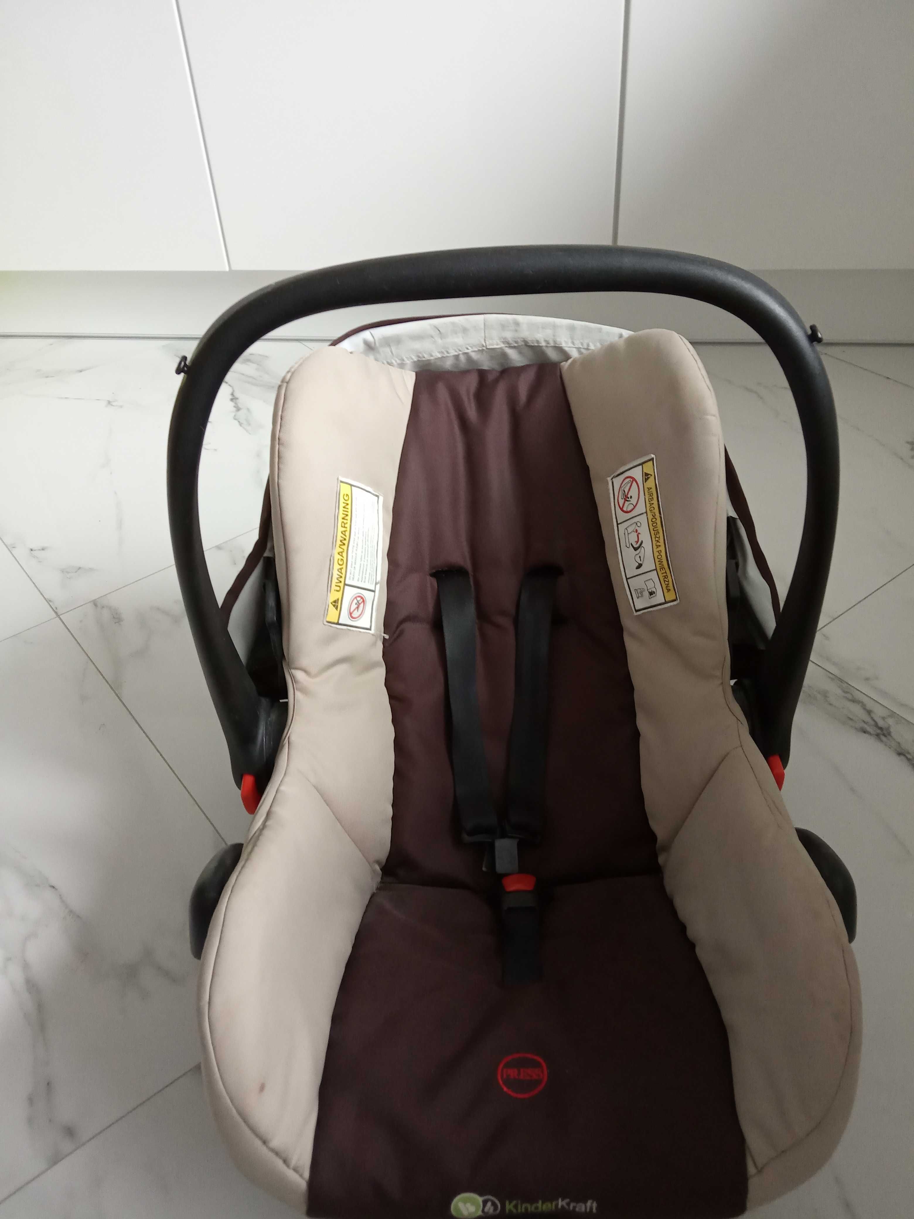Fotelik samochodowy nosidełko dla dziecka Kinder Kraft daszek