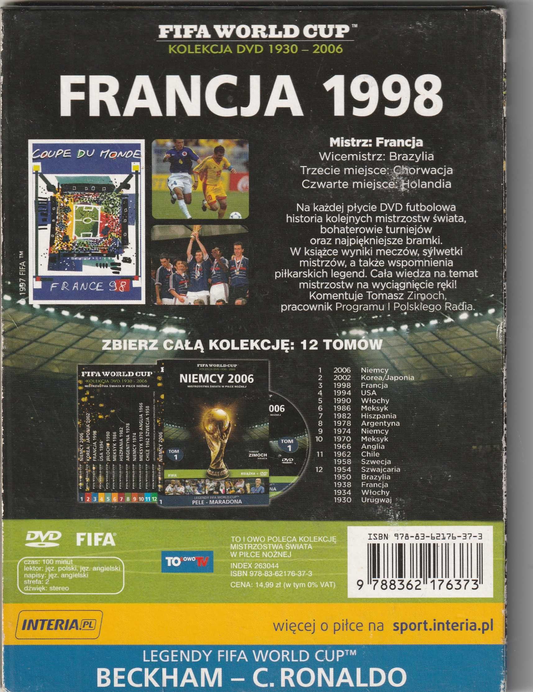 FIFA World Cup Francja 1998 Tom 3 DVD