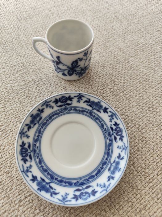 Conjunto Vista Alegre Margão - 6 Chávenas e Pires Impecáveis