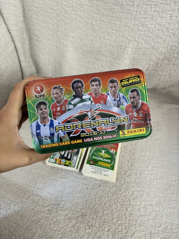 55 Cartas Adrenalyn 2016/2017 Panini + Caixa