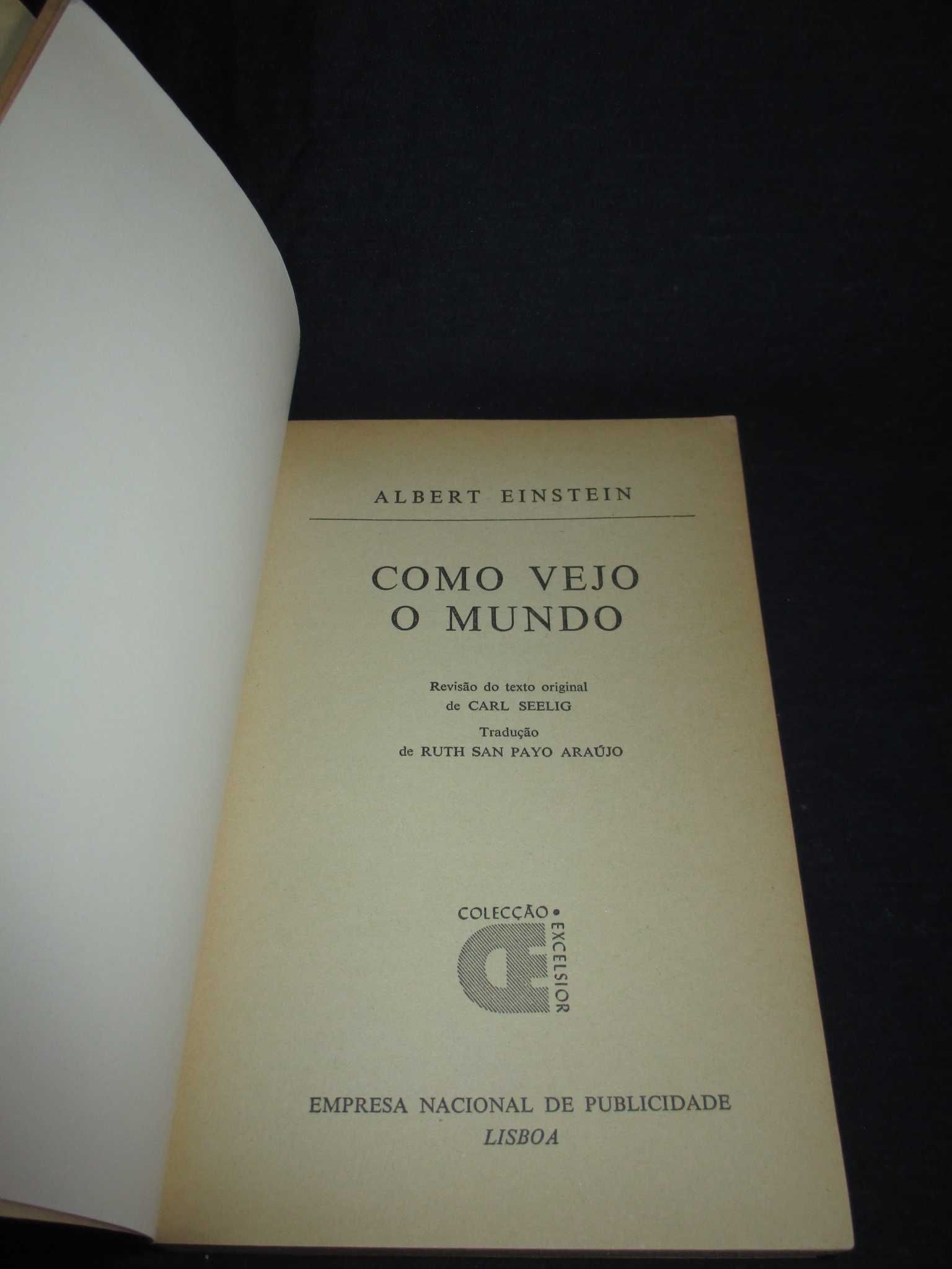 Livro Como Vejo o Mundo Albert Einstein