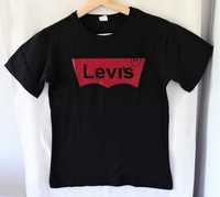 T-shirt Levis bluzka czarna rozm. 164