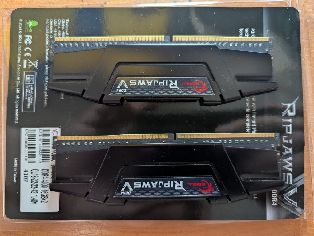 Оперативна памʼять G.Skill DDR4-4000 32768 MB PC4-32000 (Kit of 2x1638