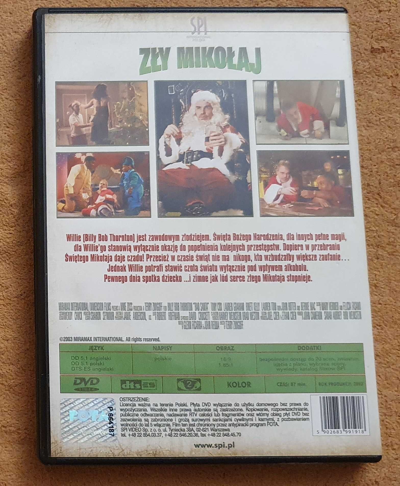 Film DVD: "Zły mikołaj"-napisy PL
