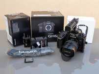 Conjunto Panasonic GH6 e objectiva 12-35 2.8 MkII c/ cage Smallrig