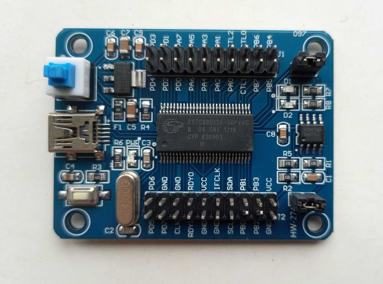 Логический анализатор микроконтроллер CY7C68013A EZ-USB FX2LP Cypress