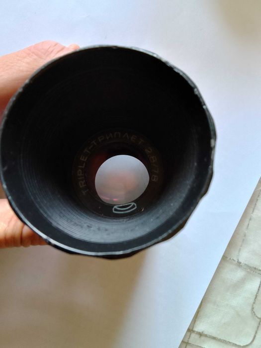 Советский объектив Триплет 2,8/78