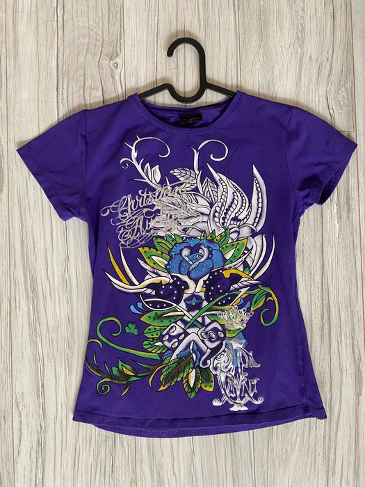 oryginalny T-shirt Ed Hardy vintage  unikat Ch. Audigier