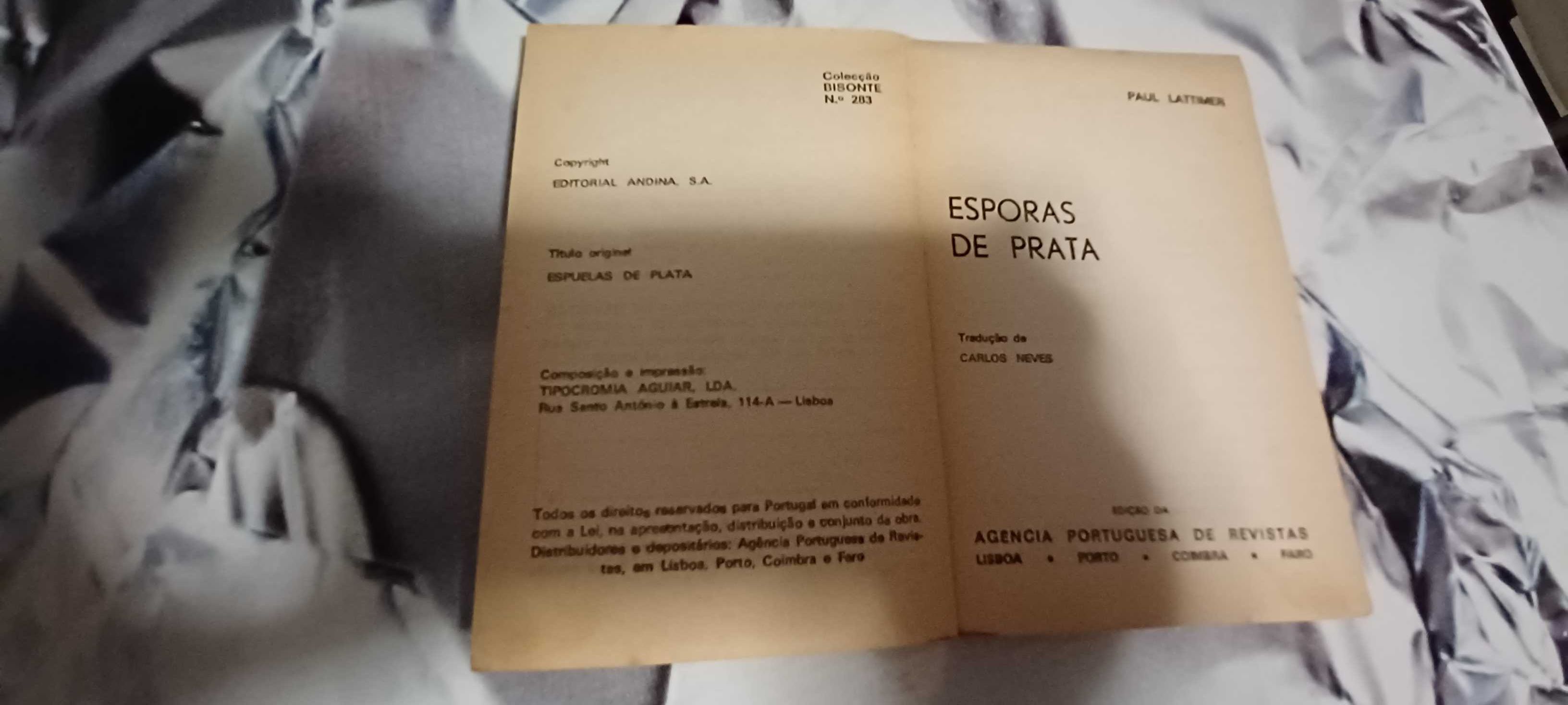 Livro _Esporas de Prata_ de Paul Latimex
