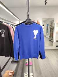 Светр AMI Paris Ami De Coeur Oversize Sweater Blue