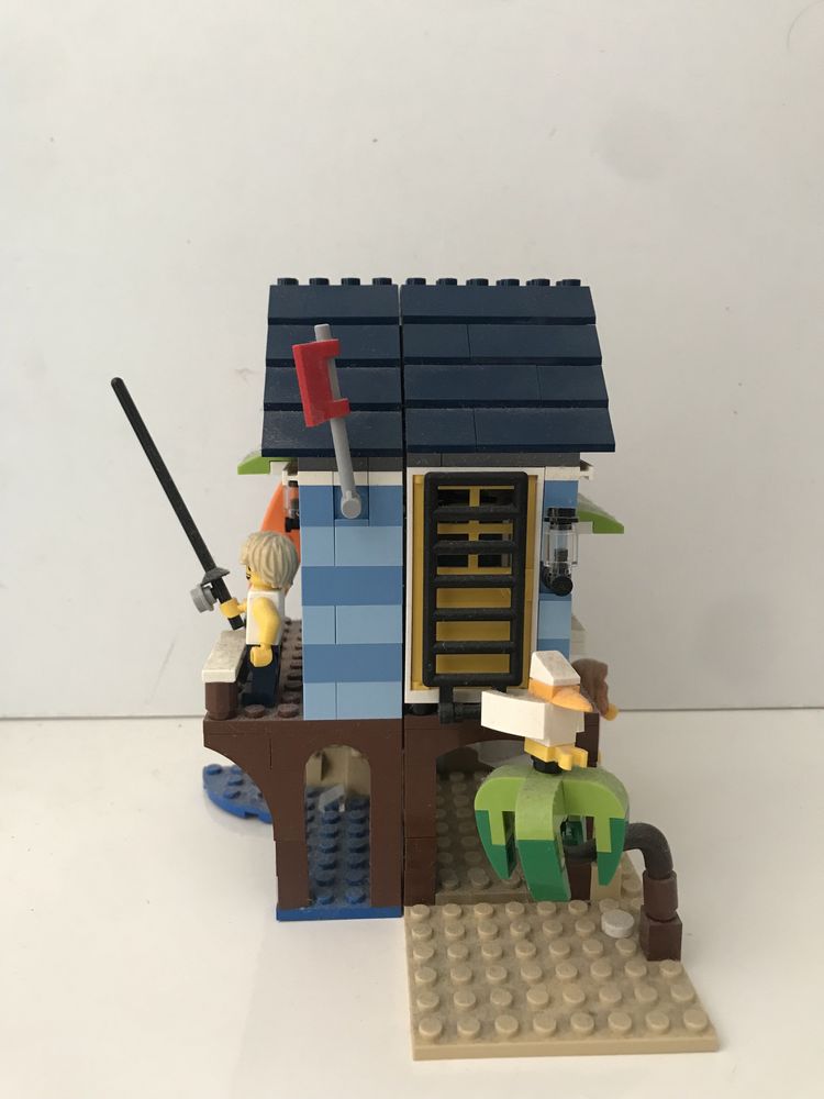 Lego casa de praia surf pesca com aquario