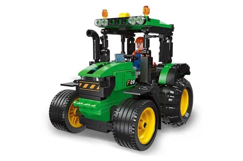 Klocki wzór LEGO TRAKTOR Ciągnik Maszyna Rolnicza Prezent HIT Pudełko