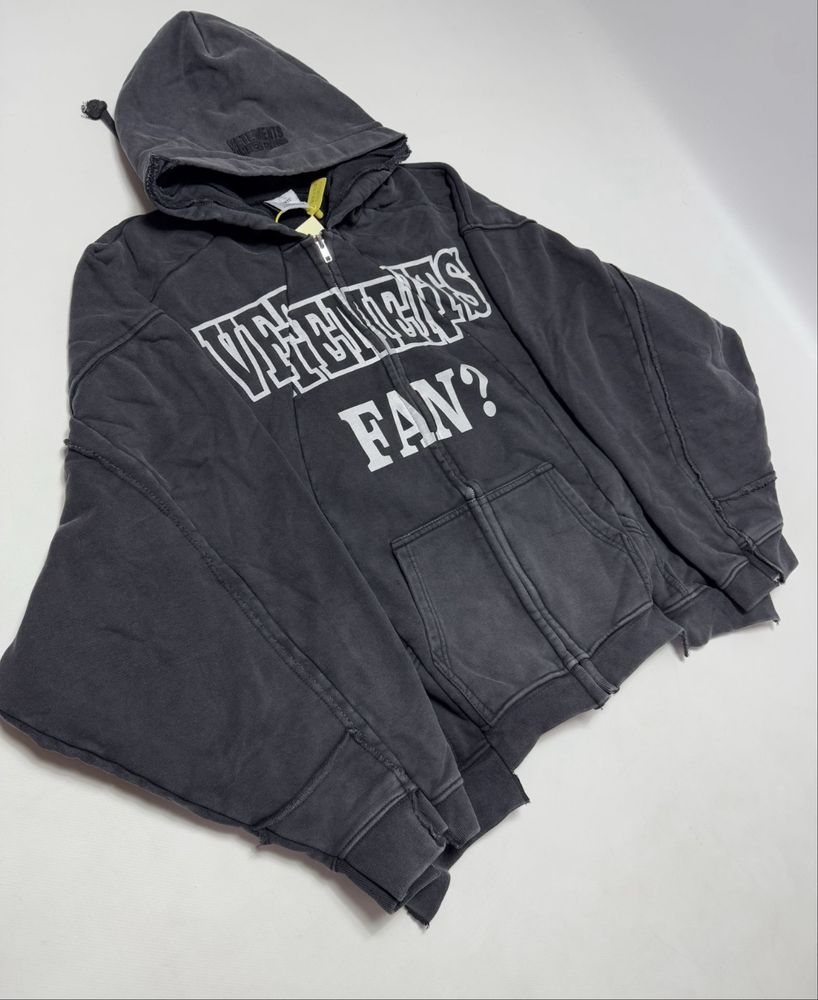 Зип худи Vetements Deconstructed Limited Edition zip hoodie худи