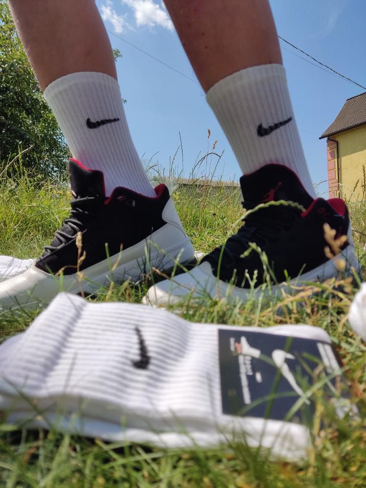 280 грн за 12 пар |шкарпетки Nike|білі високі |Носки найк| sport socks