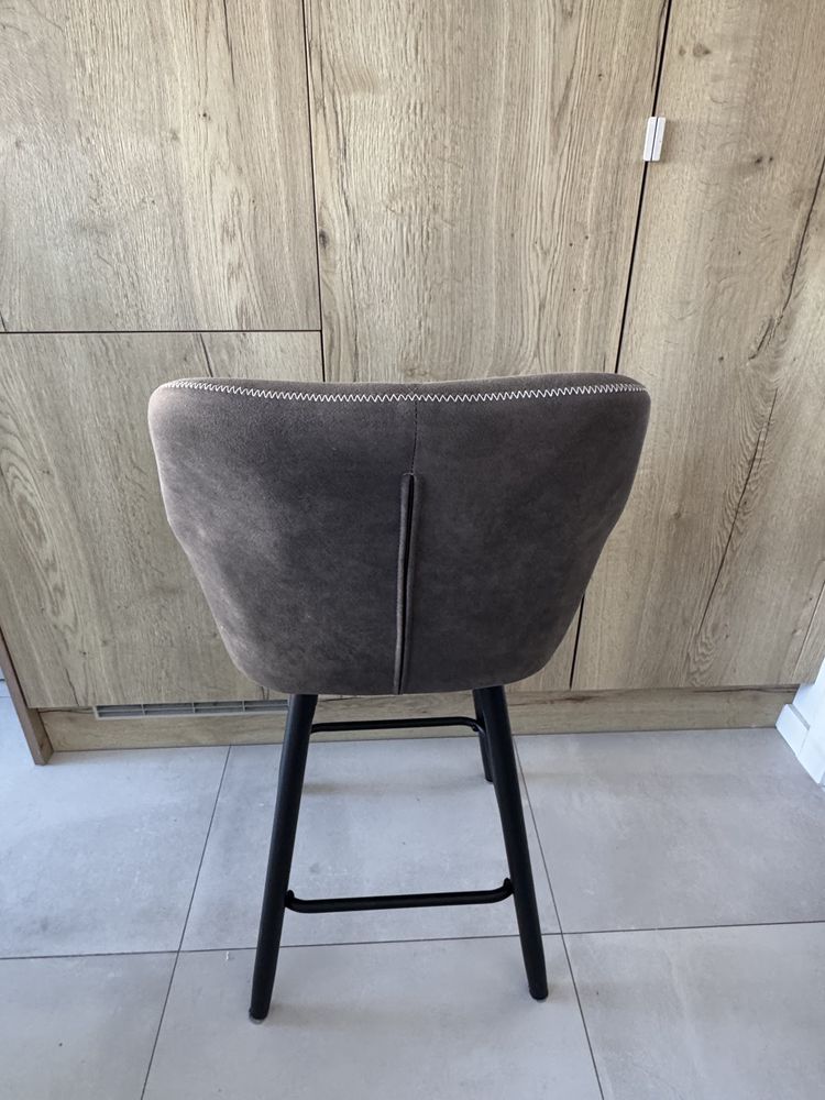 Conjunto 3 Bancos de Bar cinzentos