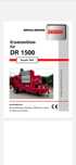 Katalog części Grimme DR 1500