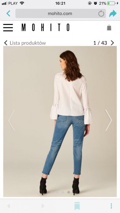 Nowe Jeansy spodnie mohito