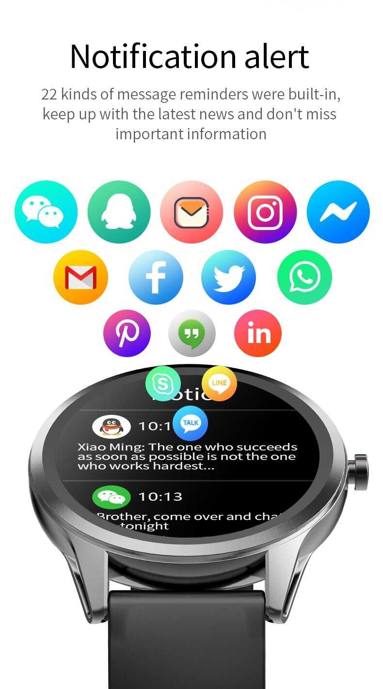 SmartWatch S35 tętno, ciśnienie, O2, kroki. powiadomienia, PL