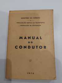 Manual do condutor  - Exército - 1972