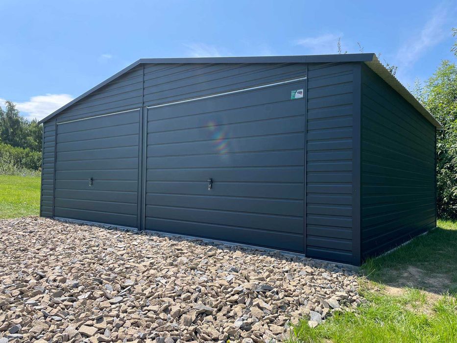 Garaż blaszany, 7x5. WZMOCNIONY PROFILAMI. PRODUCENT. Cała Polska