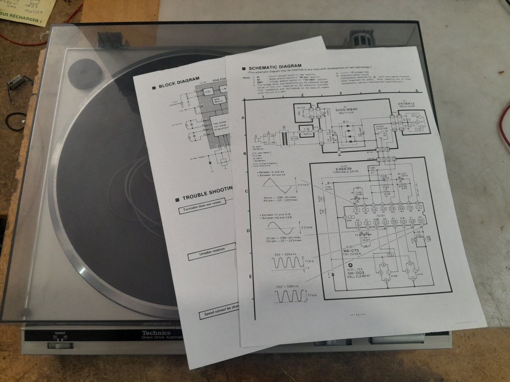 Gira-Discos Technics SL-D210 Direct Drive de 1984