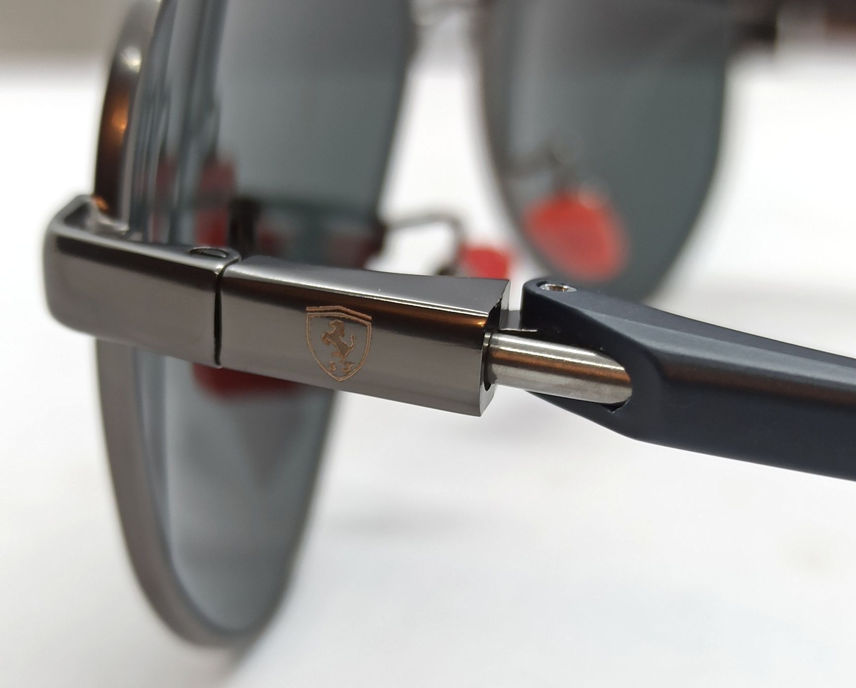 Ray Ban Aviator Ferrari очки капли мужские черные стекло в серебр мет