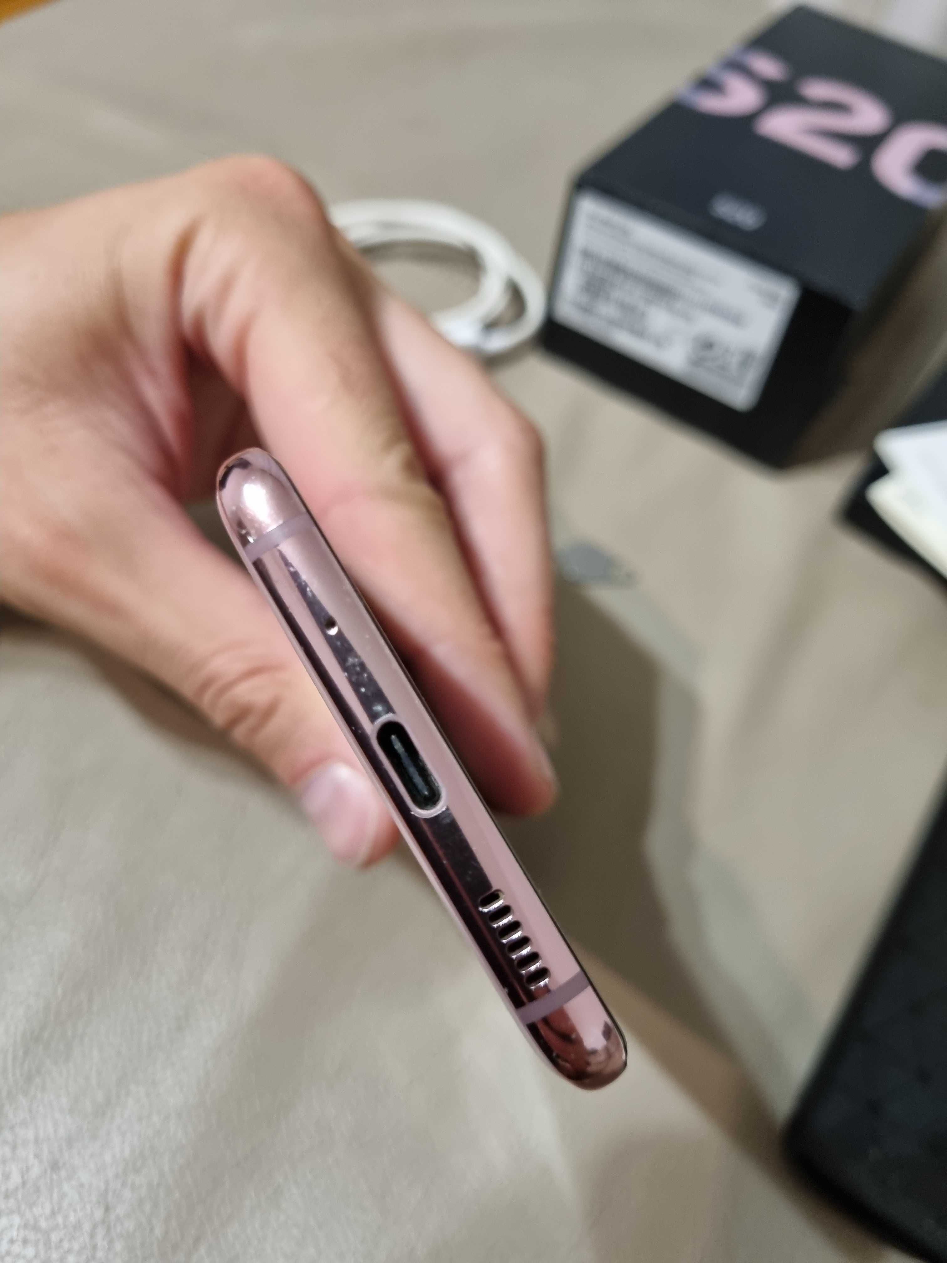 Samsung Galaxy S20 PINK Różowy stan BDB dla kobiety 2x etui