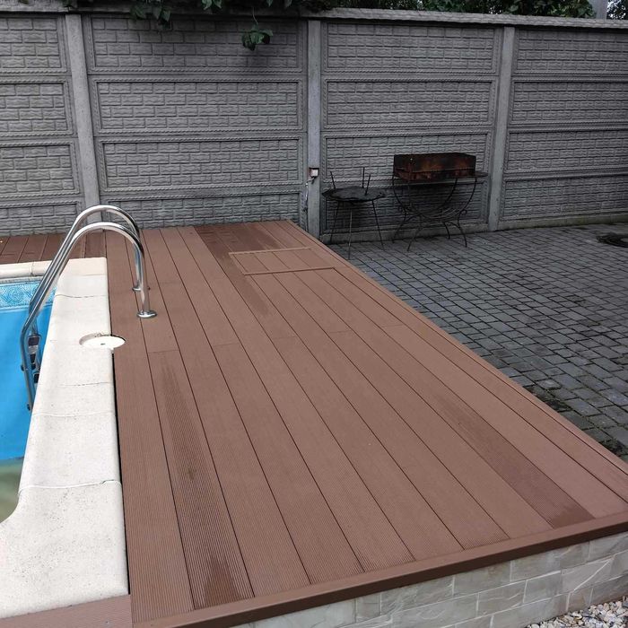 Дошка на терасу із композиту, терасна дошка пластикова, різний колір