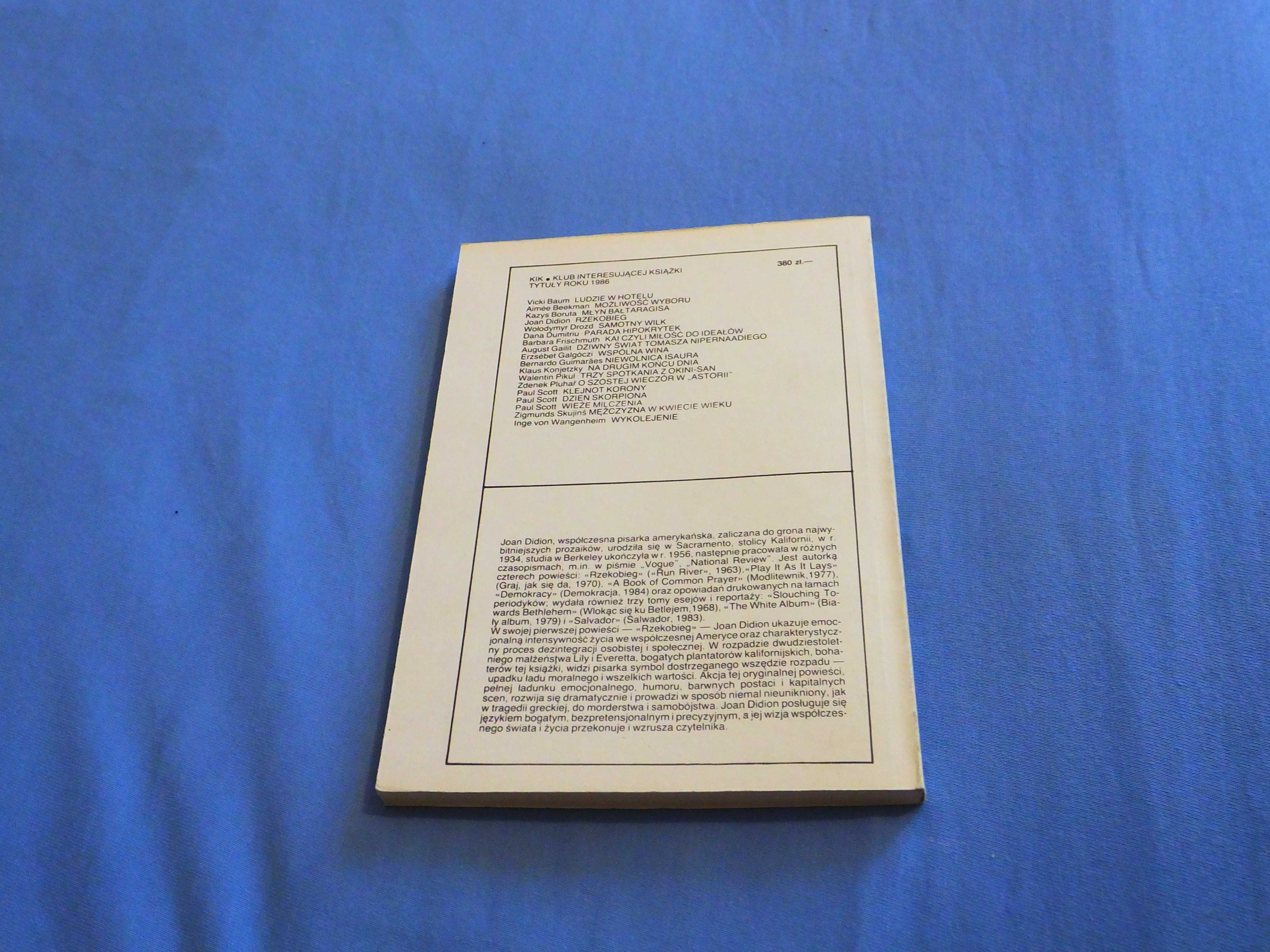 Książka "Rzekobieg" - Joan Didion