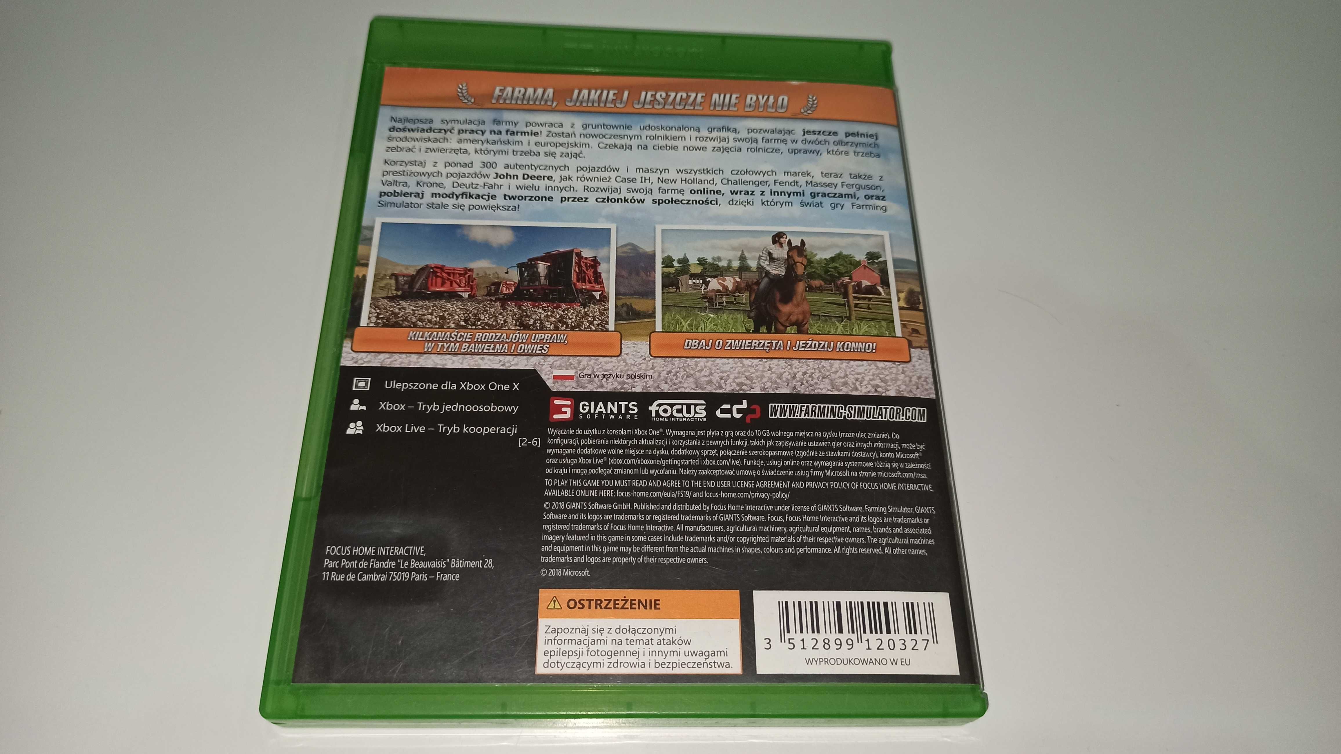 xbox one FARMING SIMULATOR 19 PL po polsku , siejesz, kosisz pole v3